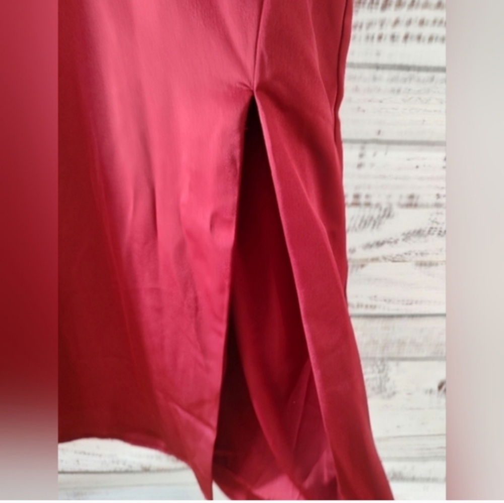 ASTR The Label Red Satin Midi Dress Small NWT - Picture 4 of 10